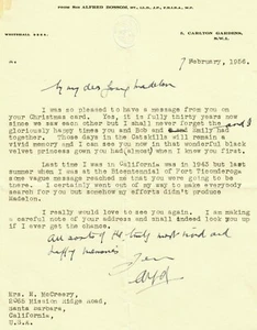 RARE! “Renowned Architect" Alfred Bossom Hand Signed TLS Dated 1956 - Picture 1 of 1