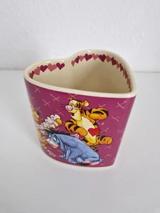 Disney Store Winnie The Pooh Large Mug Heart Shaped Collectible Rare Valentines - Picture 1 of 11