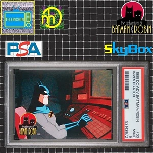 1995 Skybox Adventures of Batman & Robin - #3 Investigator - PSA 9 MINT - Picture 1 of 4