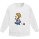 'Little Boy in Blue Dungarees' Kid's Sweatshirt / Sweater / Jumper (KW039897)