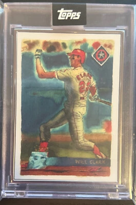 2021 Will Clark #70 05/25 Artist Proof ToppsX Spotlight70 (Andy Friedman) - Image 1 of 2