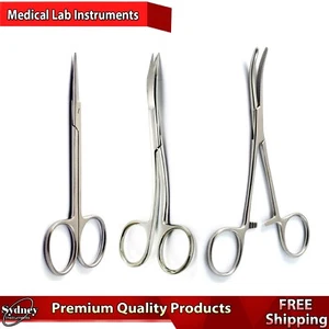 Tijeras quirúrgicas dentales disección médica iris removedor de sutura de goma y pinzas - Imagen 1 de 4