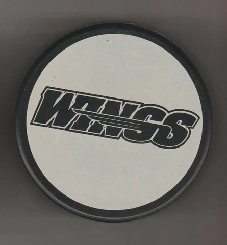 Kalamazoo K Wings Olds GEO Chevy KOOL Company IHL Hockey Game Puck Michigan M-89 Cover
