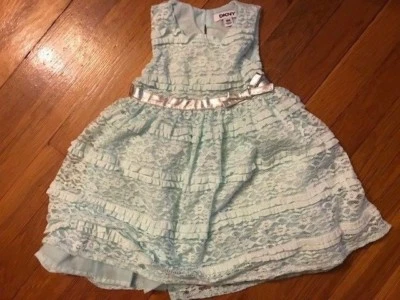 DKNY Toddler Holiday Dress size 18M   color light green  - Image 1 of 2