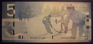 Canada 2010 BC-67b-i $5 Note HPU0642520 - ChUnc - Picture 1 of 2