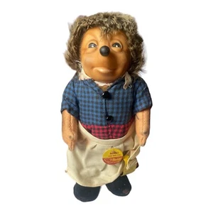 Cute Vintage Steiff Mohair Rubber Face Hedgehog Micki excellent condition  - Picture 1 of 7