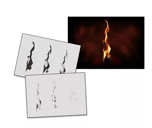 AS-271 Flamme Schritt für Schritt Schablone Schablone Acryl Airbrush Spray Wandfarbe - Bild 1 von 2