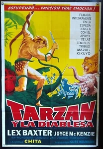 Póster Tarzán y el diablo, Lex Baxter, Joyce Mc Kenzie, Argentina, 10834 - Imagen 1 de 2