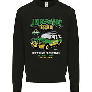 Jurassic Tour Funny Dinosaur Kids Sweatshirt Sweater - Picture 1 of 82