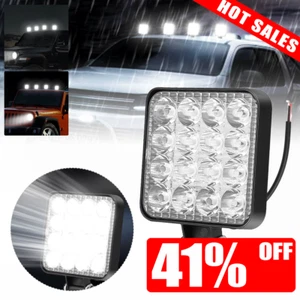Luce da lavoro auto 48W 16LED punto di inondazione guida fuoristrada luci SUV camion 12-24V lampada - Foto 1 di 13