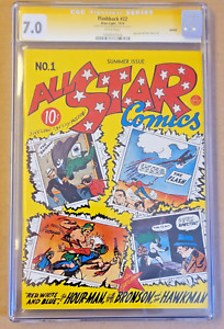 FLASHBACK #22 (DC:1974) ALL STAR COMICS #1 Signed Sheldon Moldoff CGC (7.0) SS