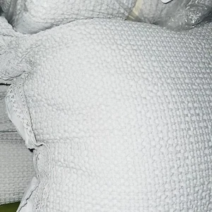 Colcha INUP Queen con Volantes Portugal Encaje Gofre Tejido + 2 Almohadas EUROS - Imagen 1 de 7