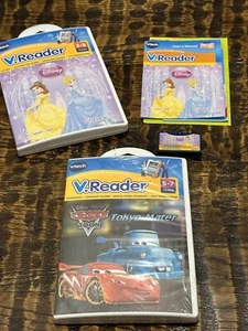 Lot of 2 Vtech DISNEY Princess & Disney Pixar Cars Toon Tokyo Mater, NEW! - Picture 1 of 9