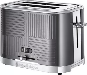 Russell Hobbs 2 Slice Toaster, 25250 1640w Polished Accents, Staninless Steel - Picture 1 of 10