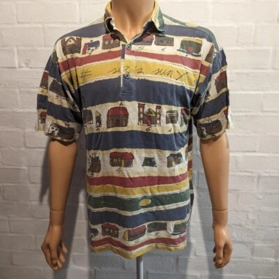 ALBA MODA Polo Shirt Vintage Short Sleeve Mens M boxy - Image 1 of 4