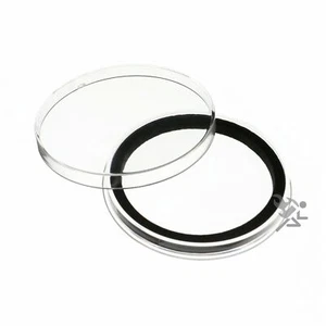 (10) AirTite Y-55mm Black Ring Coin Capsule Holders - Picture 1 of 2