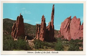 Garden of the Gods Interior Colorado CO Vintage Scenic Chrome Postcard Unposted - Picture 1 of 10