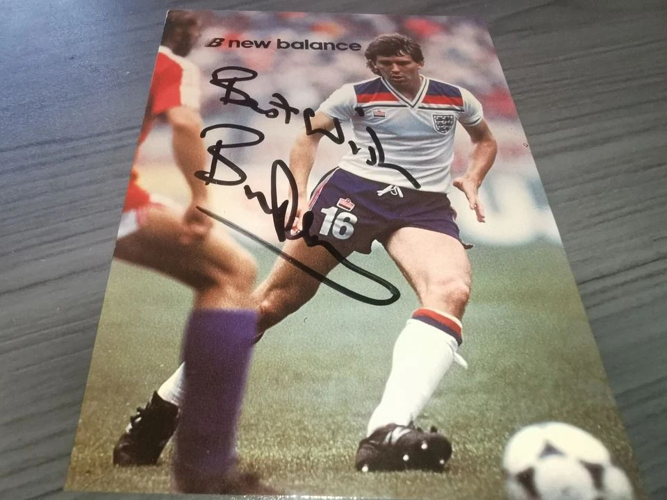 布莱恩·罗布森手工签名英格兰亲笔签名卡 — 第 1/2 张图片