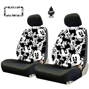 FOR BMW New Mickey Mouse Sideless Car Auto Seat Covers Accessories Set