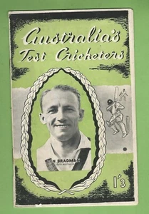 #EE. 1930s AUSTRALIA'S TEST CRICKETERS PICTORIAL BOOKLET - BRADMAN COVER - Picture 1 of 2