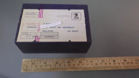 UNOPENED SHIPPING BOX of 5 Proof Sets 1974 US Bureau Of The Mint San Francisco Cover