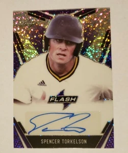 SPENCER TORKELSON 2020 Leaf Flash Purple Auto /35 Detroit Tigers #1 PROSPECT - Picture 1 of 4
