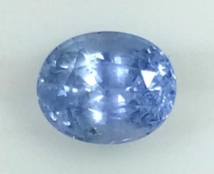 NATURAL SRILANKA BLUE SAPPHIRE 3.02 Cts BEAUTIFUL COLOR LUSTER OVAL LOOSE STONE - Picture 1 of 4