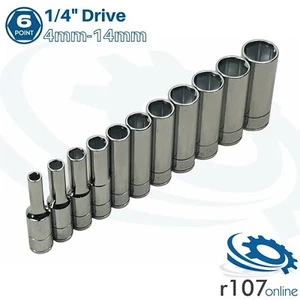 Blue Point 1/4" Deep Socket Set 4mm-14mm - As sold by Snap On - Picture 1 of 3