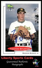 1991 Classic Best Tanyon Sturtze #439 Authentic Autographed Madison Muskies