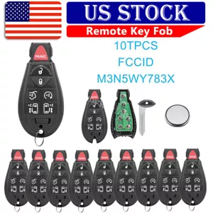 10 For 2009 2010 2013 2014 2015 2017 2018 19 Dodge Grand Caravan Remote Key Fob - Bild 1 von 9