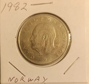 * Coin, Norway, 5 Kroner, 1982 - Picture 1 of 5