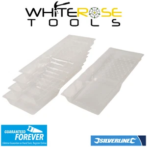 Silverline Disposable Roller Tray Liner Painting Decorating 100mm 5pk - Picture 1 of 2