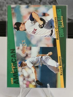 1993 Score - Select League Leaders Roger Clemens, Kevin Brown #62 - Image 1 of 2