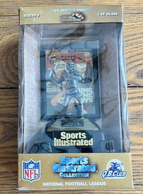 BRETT FAVRE 1997 Sports Illustrated Coleccionable FIGURA DE PELTRE FINO Serie 3 NFL Foto 1 de 2