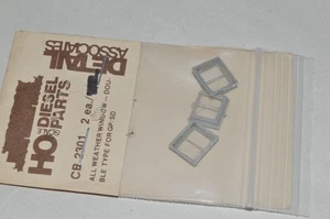 HO scale locomotive PARTS Detail Associates CB 2301 all weather cab window (3) - Picture 1 of 1