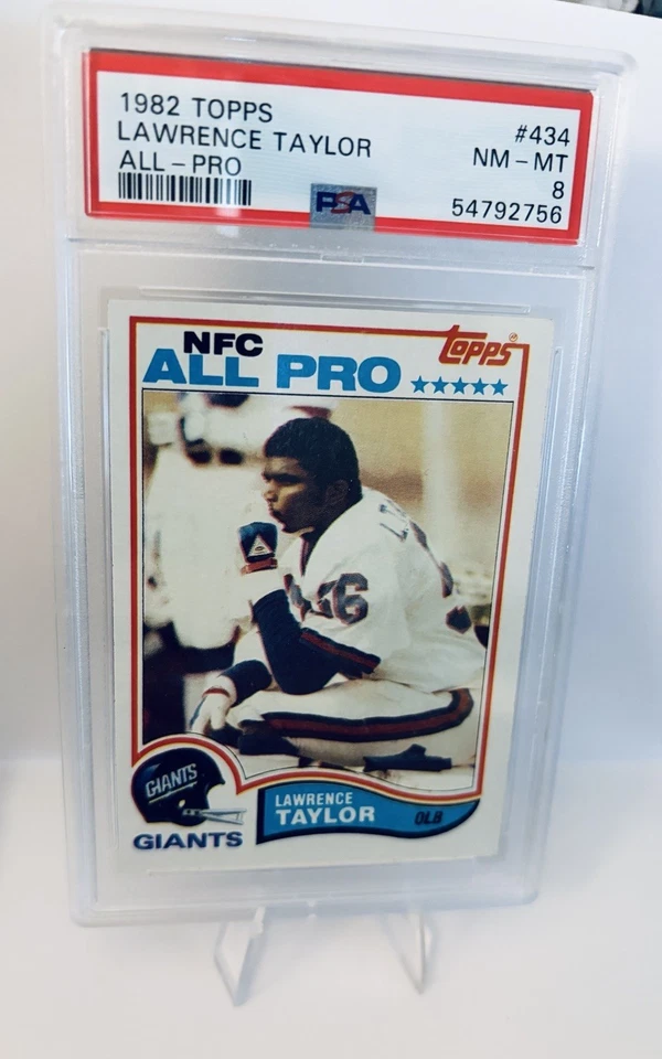 🔥 1982 Topps Lawrence Taylor #434 - NFC All-Pro - PSA 8 casi nuevo-como nuevo - New York Giants Foto 1 de 2