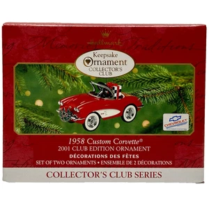 Vintage Christmas Ornament 1958 Custom Corvette Collector Club Edition Car 2001 - Picture 1 of 7