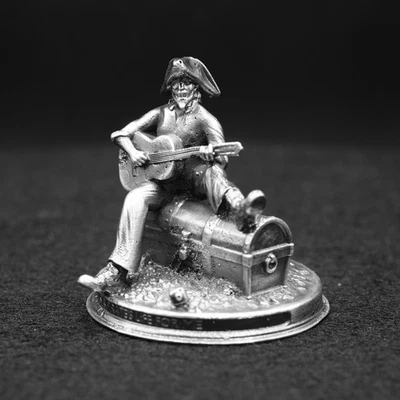 Estatua de la Canción de Pirata de Plata 999+ Oro Espartano de 3 oz - Regalo Coleccionable de Lujo Foto 1 de 4