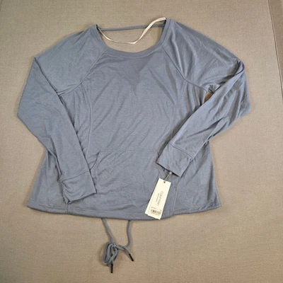 Top Calvin Klein Performance manga larga con cordón azul XS NUEVO CON ETIQUETAS Foto 1 de 4