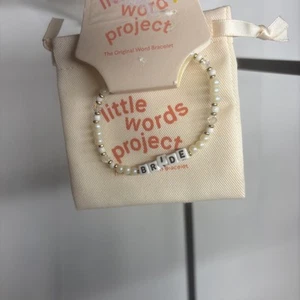 BRACCIALE SPOSA PROGETTO PICCOLE PAROLE GIOIELLI CHARMS REGALO CONFEZIONE DA 3 ANELLI USA ORECCHINI - Foto 1 di 24