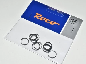 Roco H0 40070 Ersatz- Haftreifen 10 Stück  NEU in OVP Gummireifen Haftringsatz - Bild 1 von 2