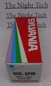 Neu NOS Sylvania DEK-DFW Projektorlampe Birne 120 V 500 W - Bild 1 von 6