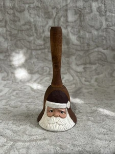 Handgeschnitzte Weihnachtsmannglocke aus Holz - Bild 1 von 6