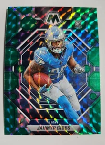 Jahmyr Gibbs RARE Green REFRACTOR ROOKIE CARD PANINI MOSAIC PRIZM NFL RC MINT - Bild 1 von 2