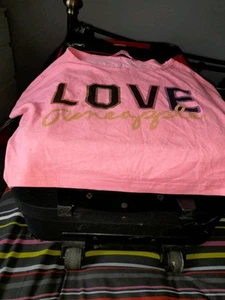pineapple crop top age 11/12 pink - Picture 1 of 2