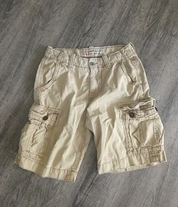 Pantalones Cortos Carga American Eagle Para Hombres 30 Beige Ripstop Longboard Senderismo Gorpcore Y2K - Imagen 1 de 7