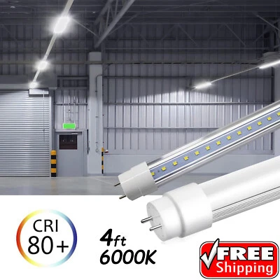 10-100 PACK LED G13 4FT T8 T10 T12 Tube Light Bulbs 18W 6000-6500K Cool White - Image 1 of 4