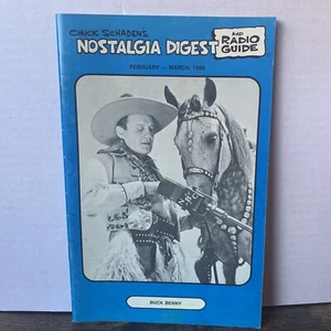 NOSTALGIA DIGEST and RADIO GUIDE MAGAZINE Buck Benny February - March 1989 - Picture 1 of 4