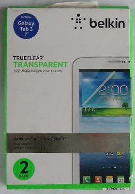 Belkin TrueClear Transparente Protección de Pantalla Avanzada Paquete de 2 para Galaxy Tab 3 Foto 1 de 2