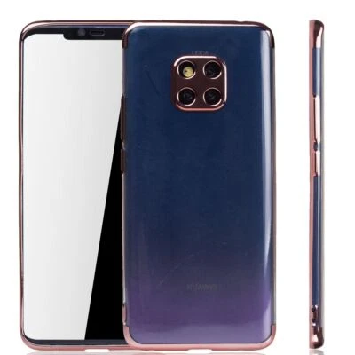 Custodia Protettiva Per Huawei Mate 20 Pro Trasparente Rosa - Immagine 1 di 4